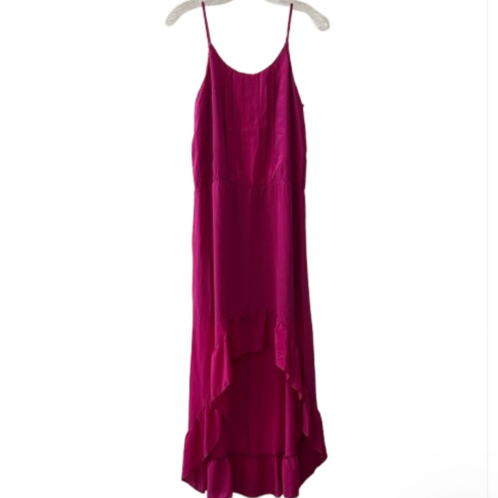 Anthropologie Silk Maxi Tiered Slip Dress XS